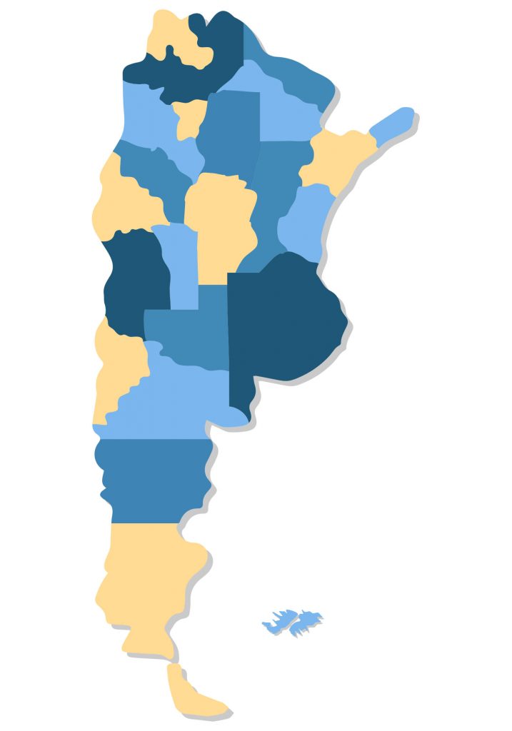  Mapa de Argentina con nombres y sin nombres
