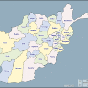 Mapa de Afganistán con nombres y sin nombres