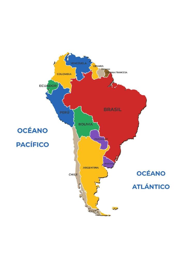 Mapa De América Del Sur Con Nombres Y Sin Nombres 0317