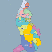 Mapa de Liechtenstein con nombres y sin nombres