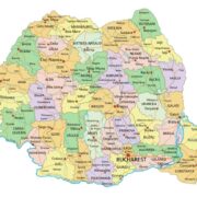 Mapa de Rumanía con nombres y sin nombres