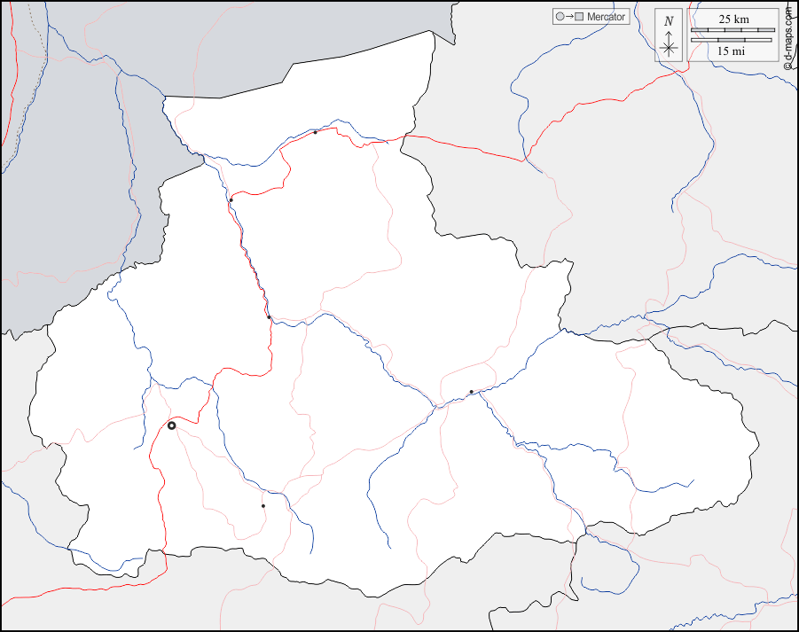 Mapa de Badghís con nombres y sin nombres