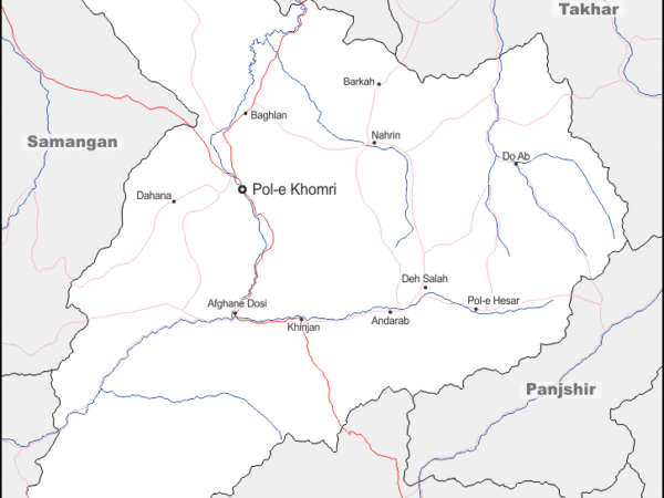 Mapa de Baglán con nombres y sin nombres