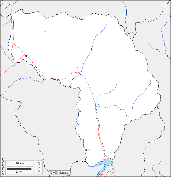 Mapa de Kapisa con nombres y sin nombres