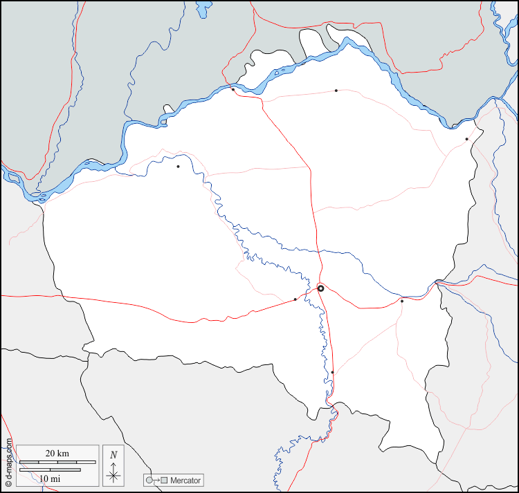 Mapa de Kunduz con nombres y sin nombres