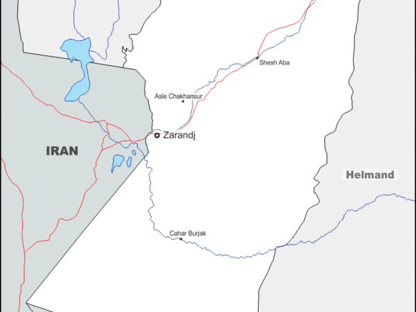 Mapa de Nimruz con nombres y sin nombres