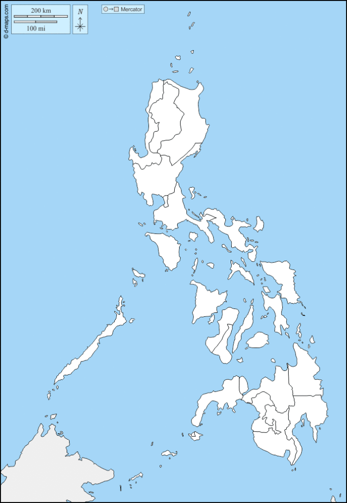 Mapa de Filipinas con nombres y sin nombres