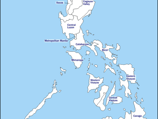 Mapa de Filipinas con nombres y sin nombres