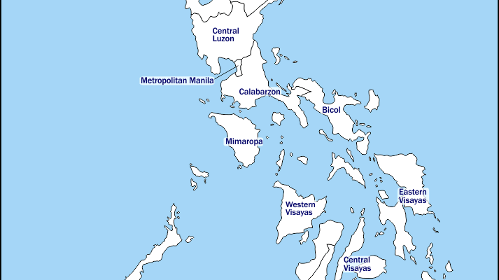 Mapa de Filipinas con nombres y sin nombres