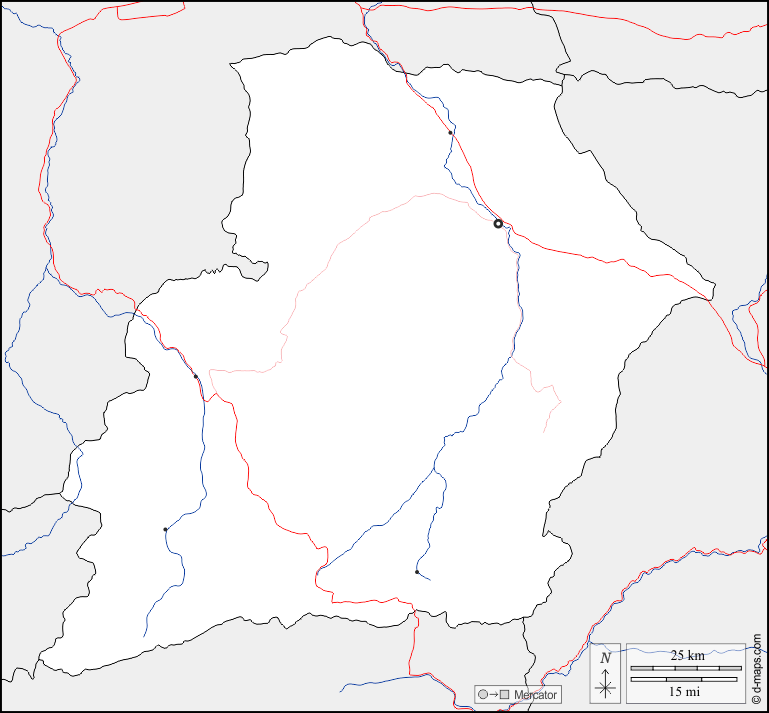 Mapa de Samangan con nombres y sin nombres