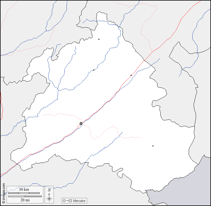 Mapa de Zabul con nombres y sin nombres