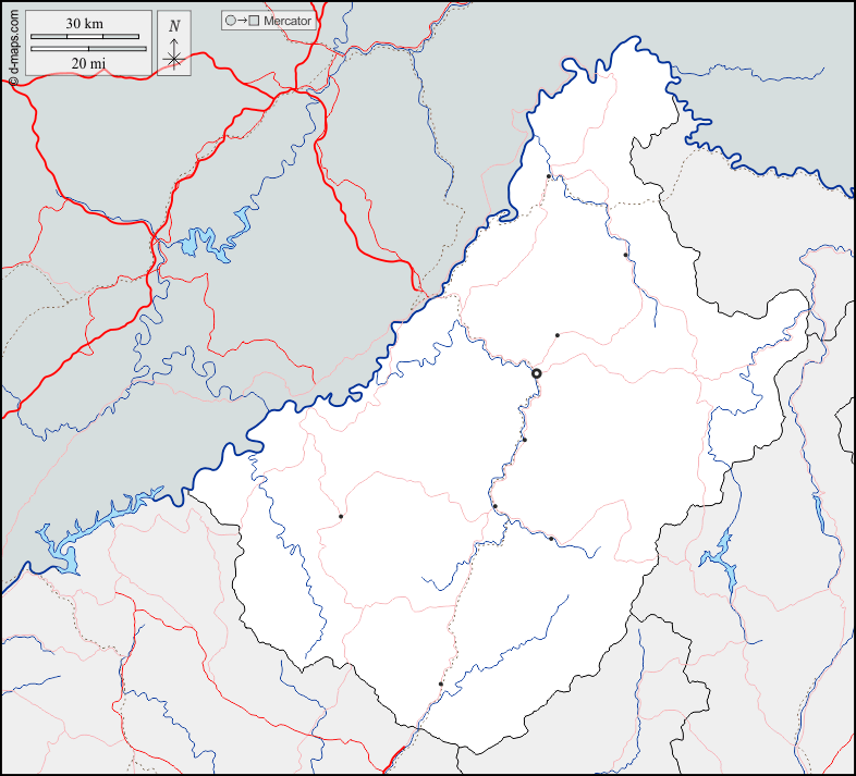 Mapa de Chagang con nombres y sin nombres